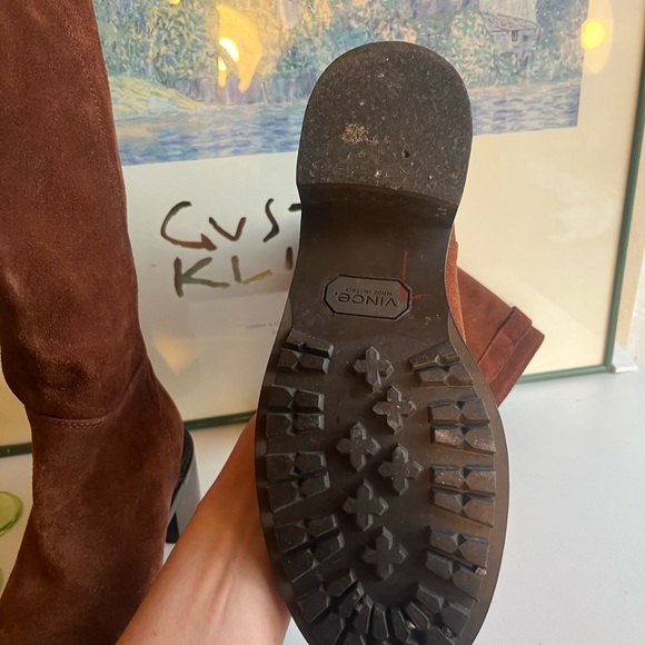 Beautiful Vince Equestrian brown suede boots, made in Italy, size 7, old money - Picture 13 of 16